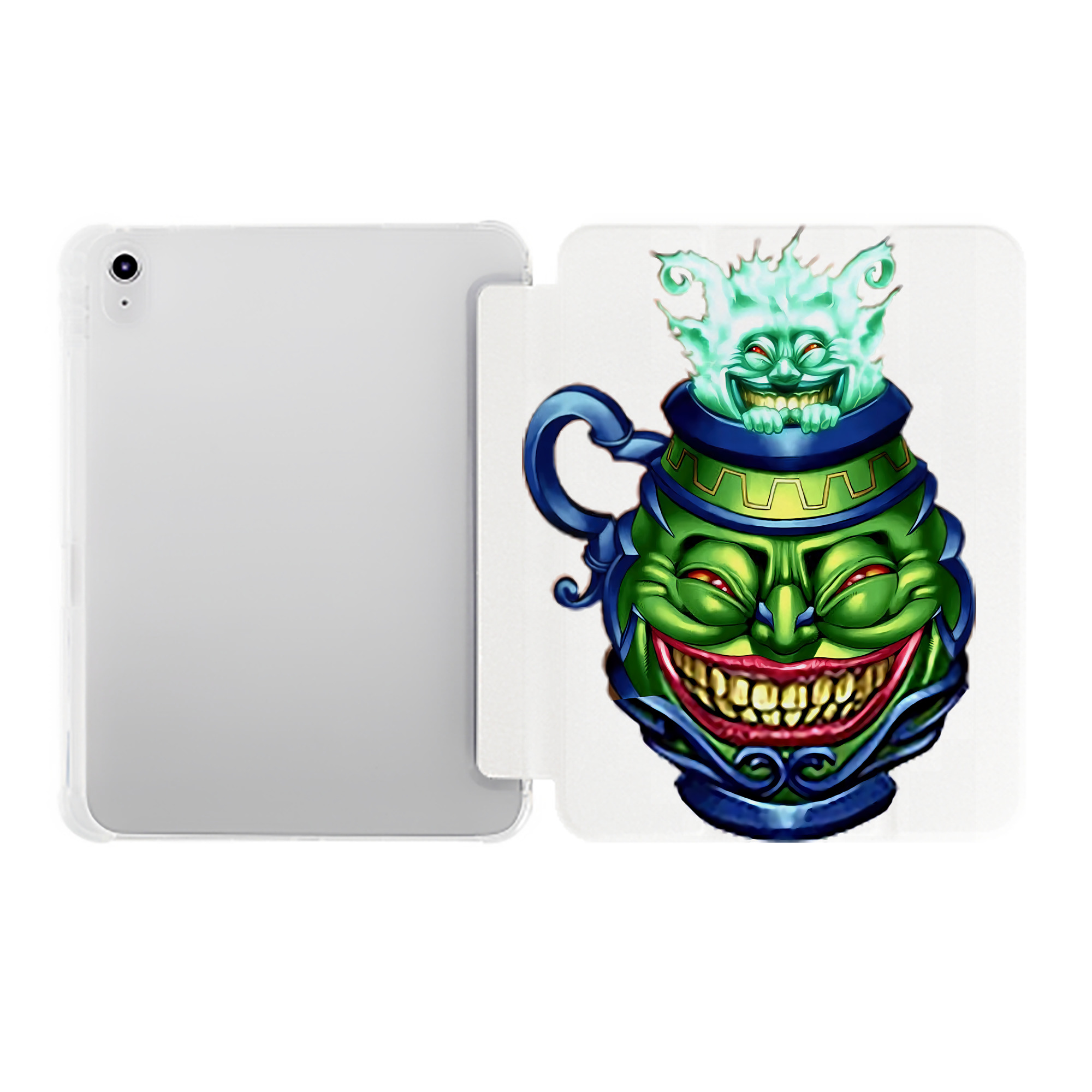 （画像用） 遊☆戯☆王 Yu-Gi-Oh! IPad ケース ペン収納付き 三つ折りスタンド PUレザー×シリコン 対応機種9.5/10.5/10.9インチ